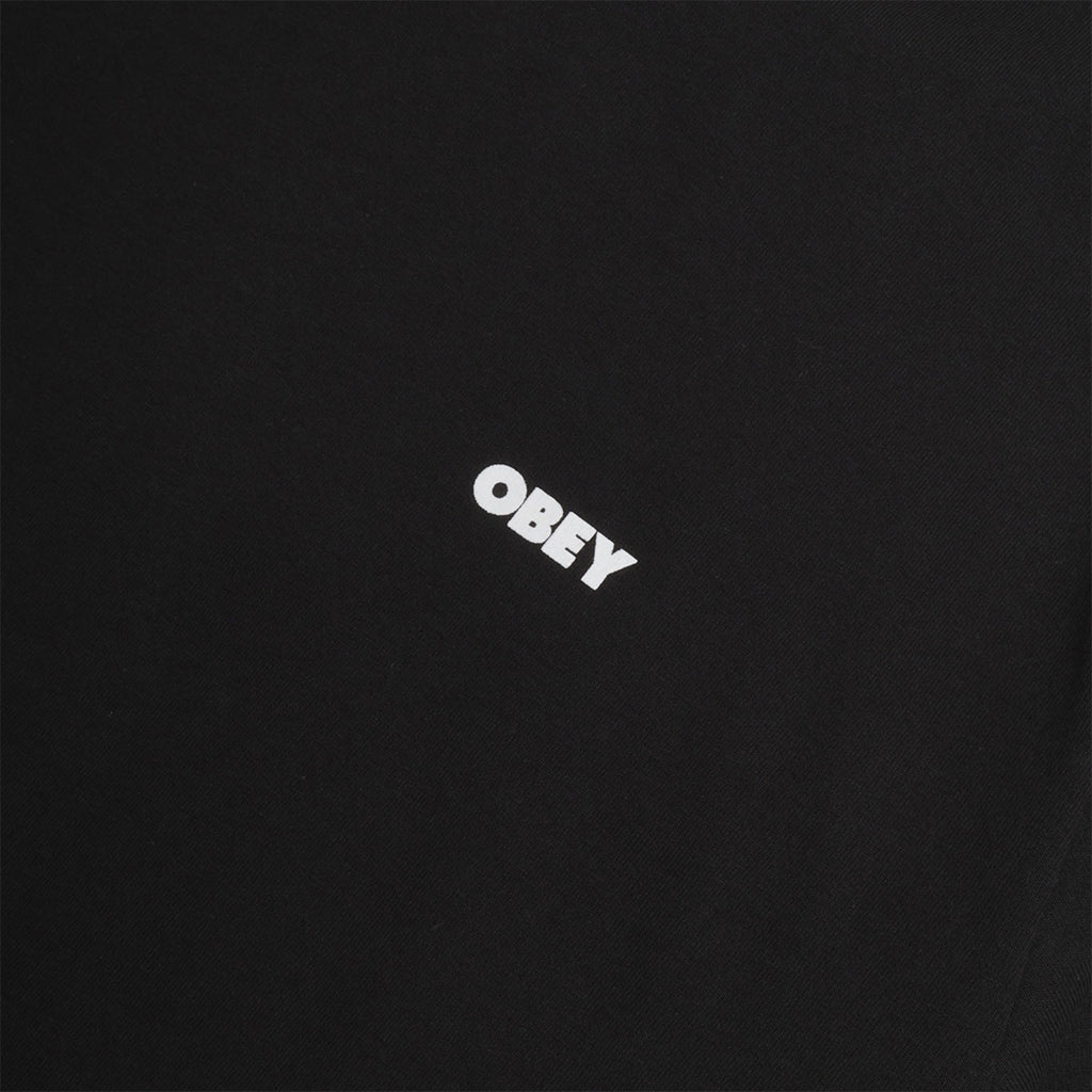 OBEY Erase All Thought T-Shirt, Black, Detail Shot 3