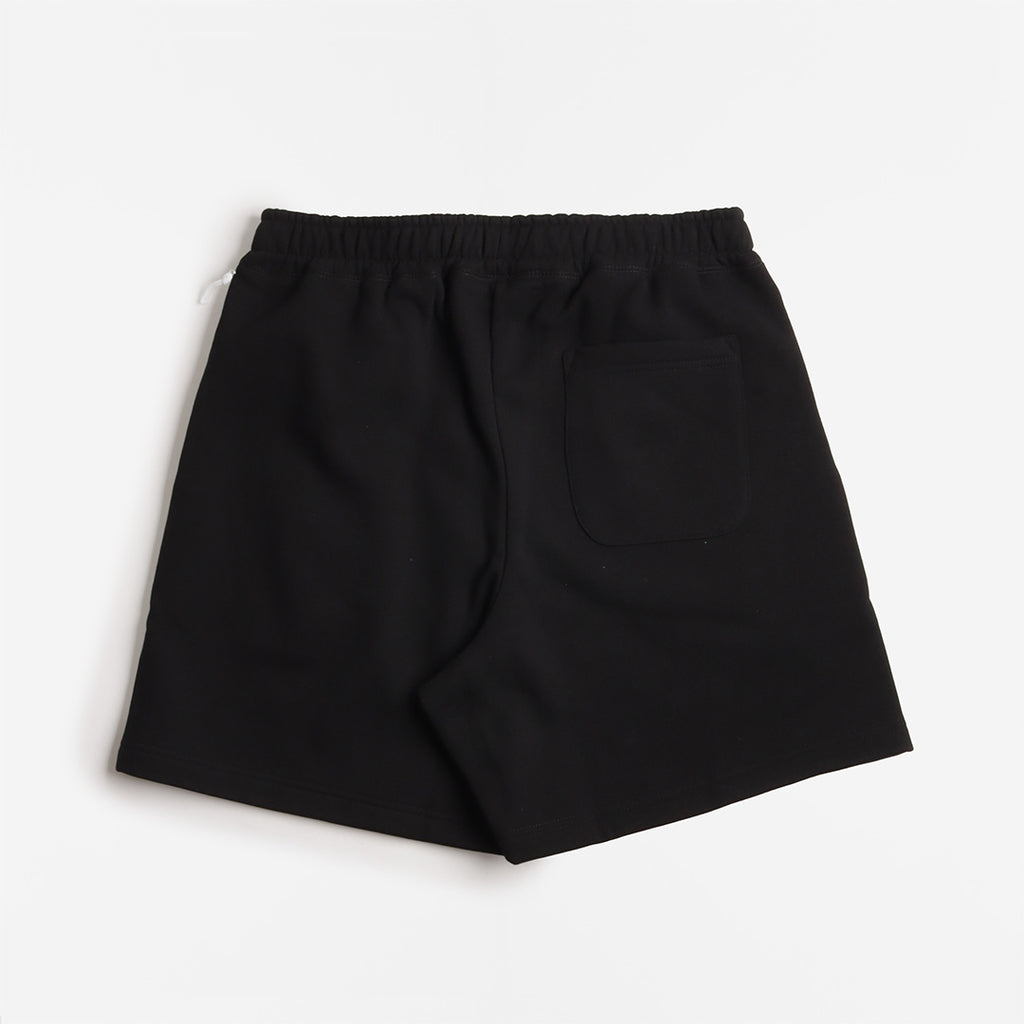 OBEY Established Works Bold Sweat Shorts, Black, Detail Shot 2