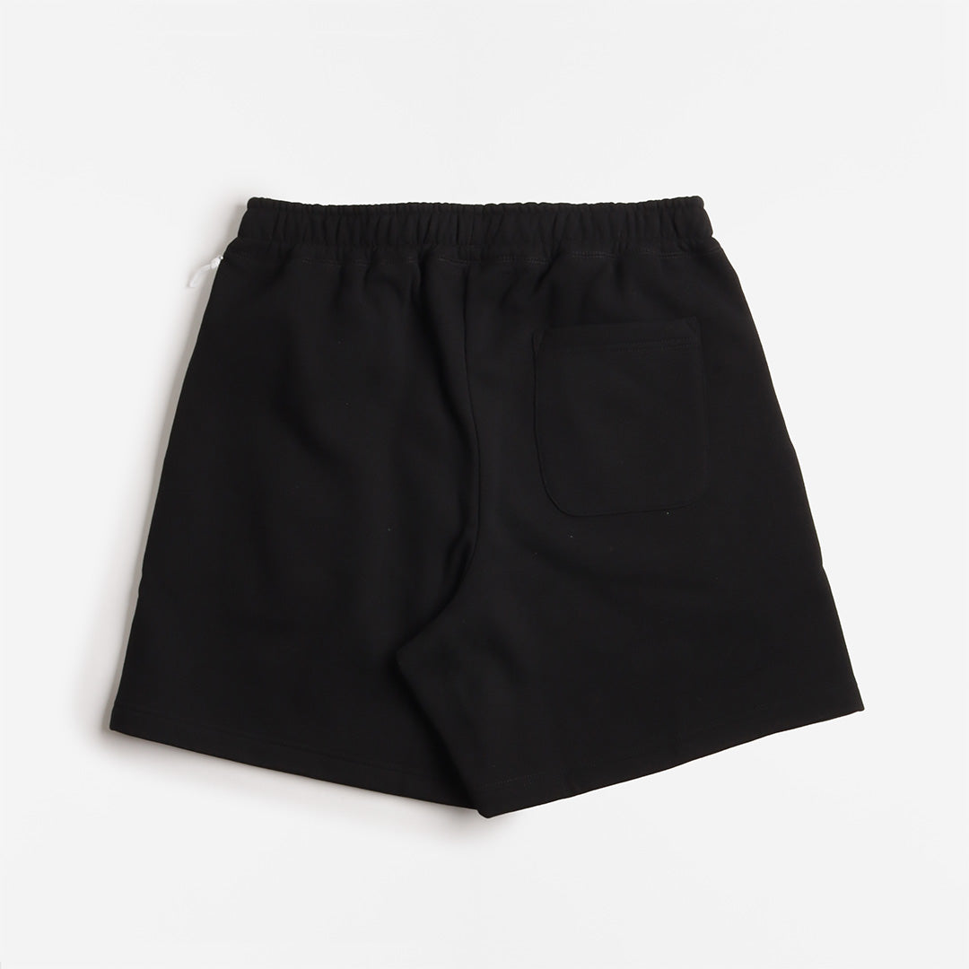 OBEY Established Works Bold Sweat Shorts, Black, Detail Shot 2