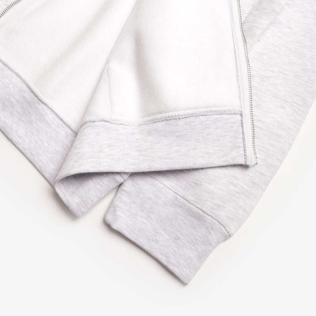 OBEY Established Works Bold Zip Hoodie II, Ash Grey, Detail Shot 5