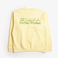 OBEY Further Wisdom Crew Sweatshirt, Pale Banana, Detail Shot 1