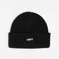 OBEY Future Beanie, Black, Detail Shot 1