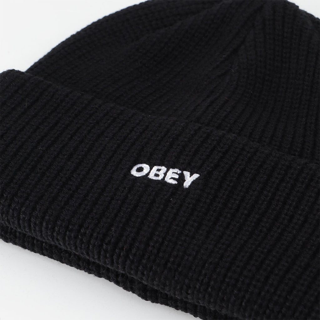 OBEY Future Beanie, Black, Detail Shot 2