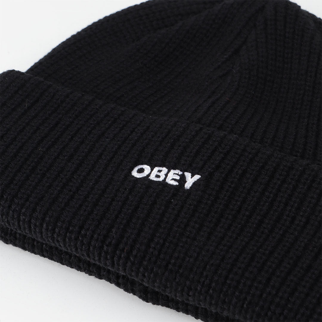 OBEY Future Beanie, Black, Detail Shot 2