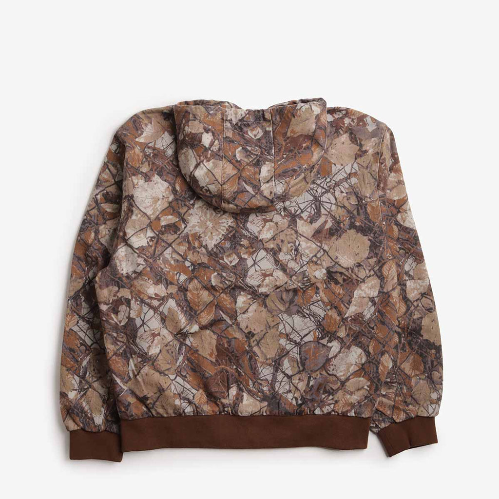 OBEY Glen Zip Up Jacket, Fence Camo Multi, Detail Shot 2
