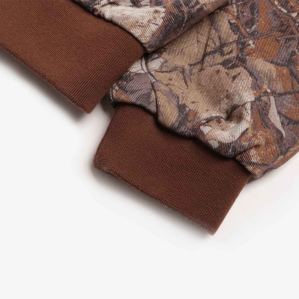 main OBEY Glen Zip Up Jacket, Fence Camo Multi, Detail Shot 5