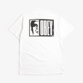 OBEY Half Icon T-Shirt, White, Detail Shot 1