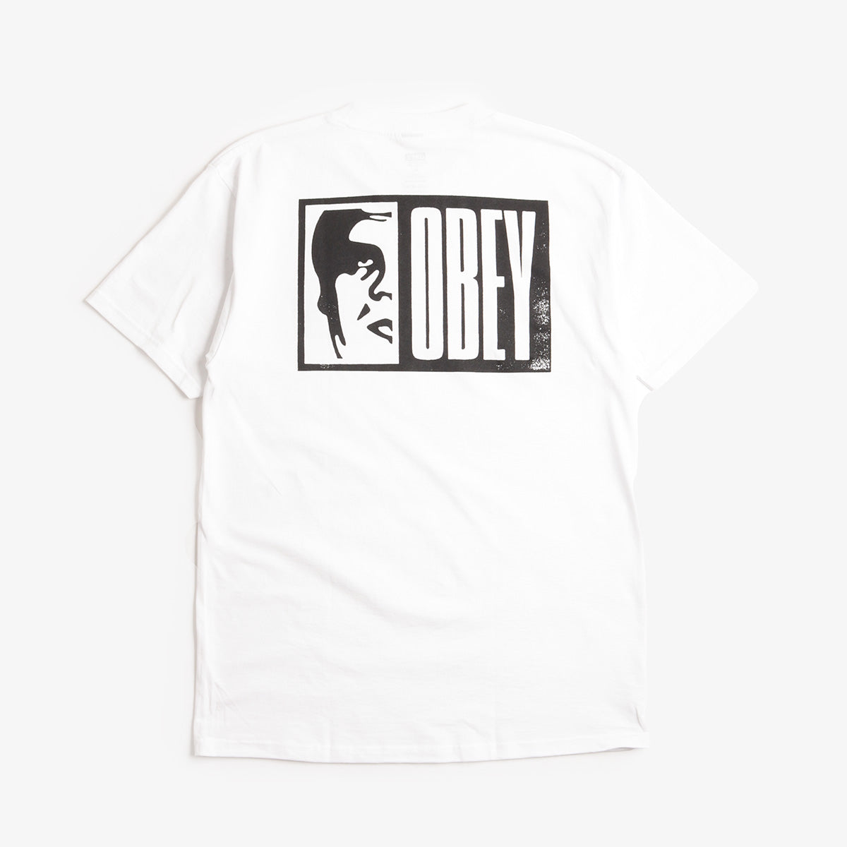 OBEY Half Icon T-Shirt, White, Detail Shot 1