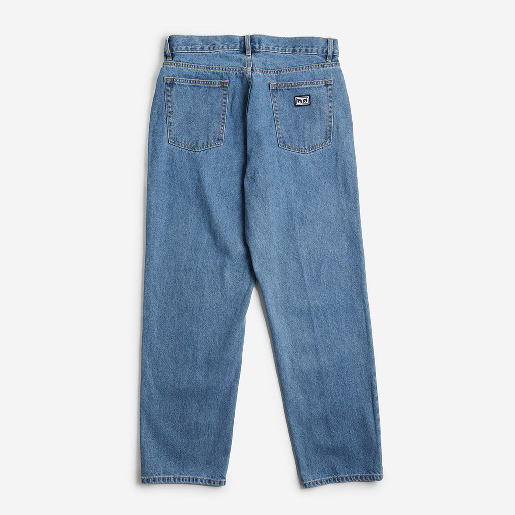 OBEY Hardwork Denim Pant, Light Indigo, Detail Shot 3
