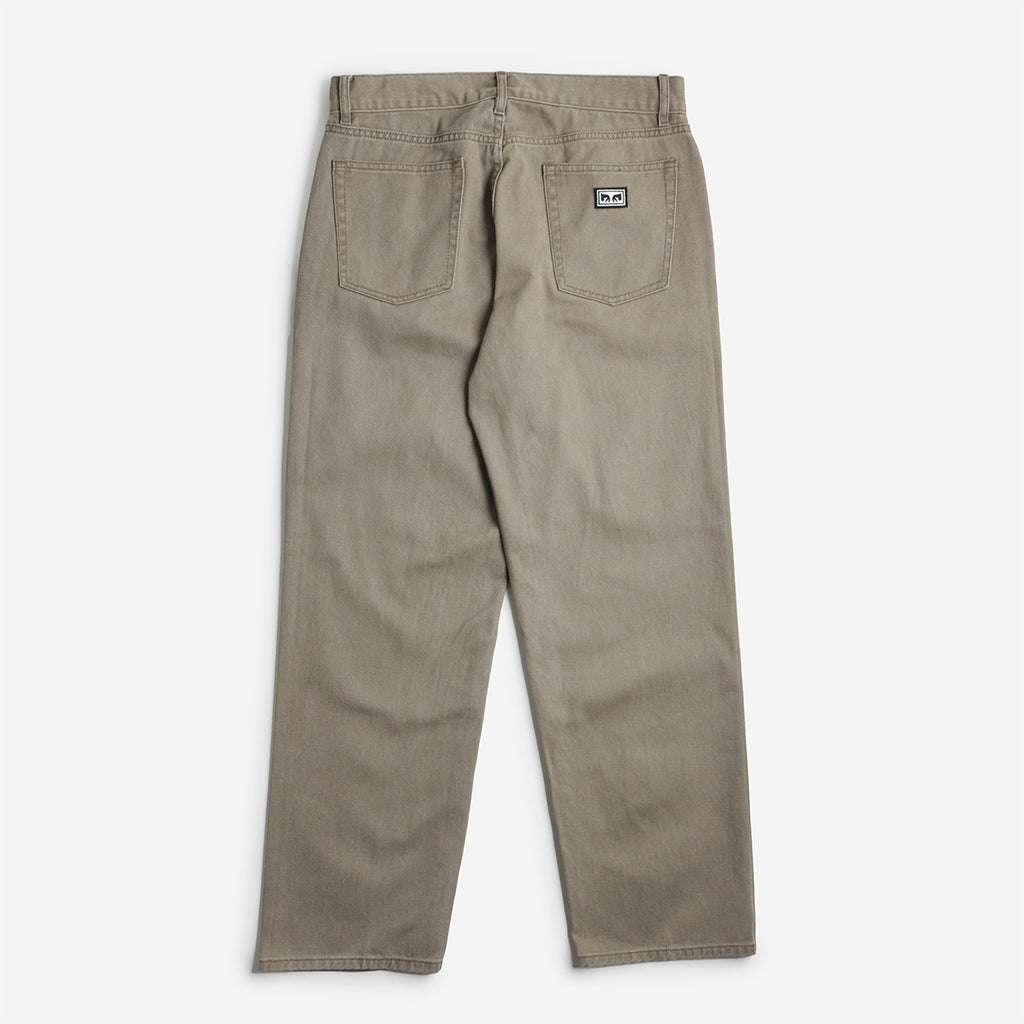 OBEY Hardwork Denim Pant, Tea Leaf Faded Wash, Detail Shot 4
