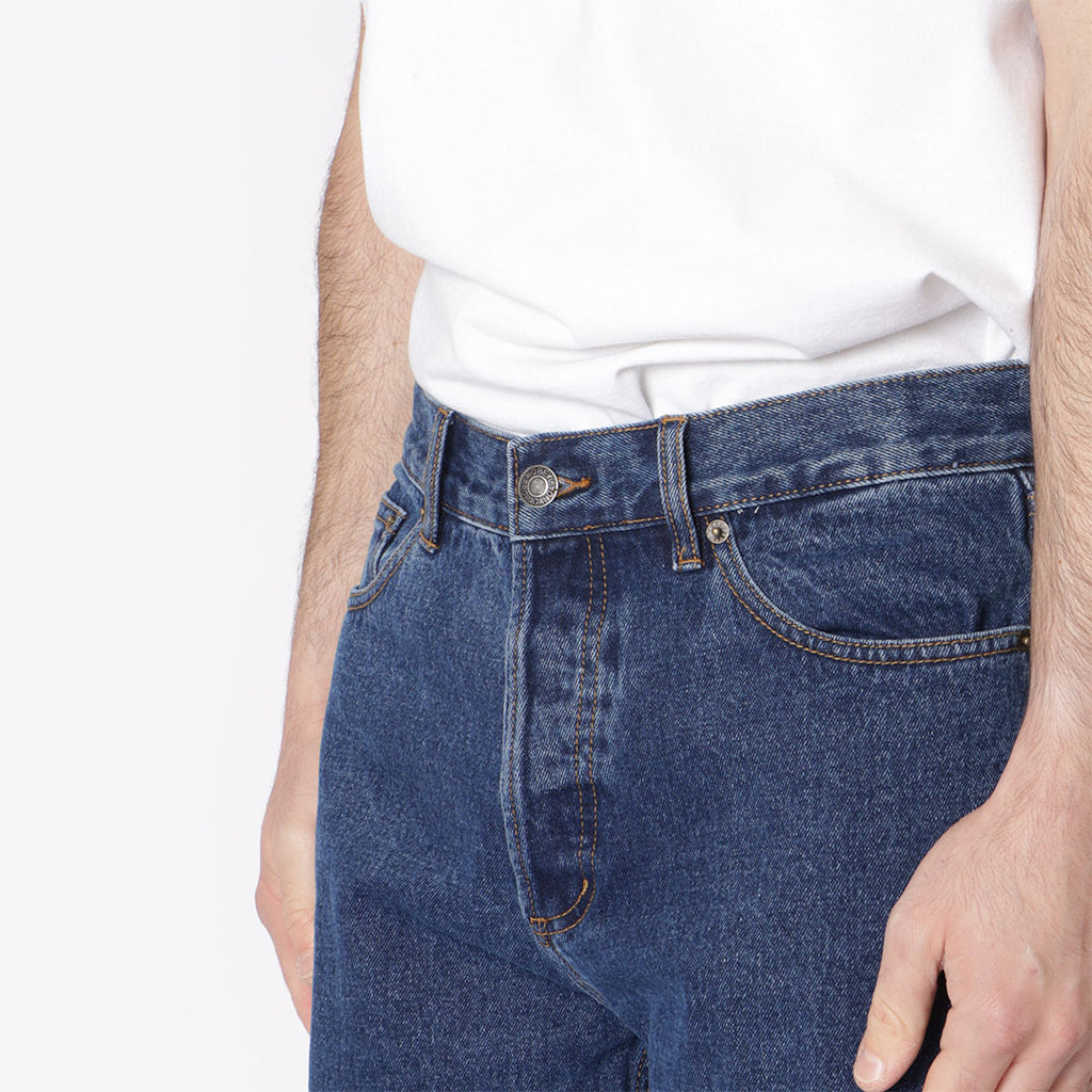 OBEY Hardwork Denim Pant, Stonewash Indigo, Detail Shot 3