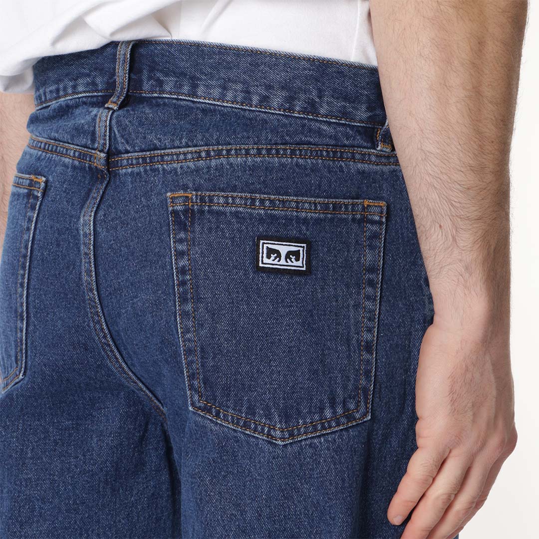 OBEY Hardwork Denim Pant, Stonewash Indigo, Detail Shot 4