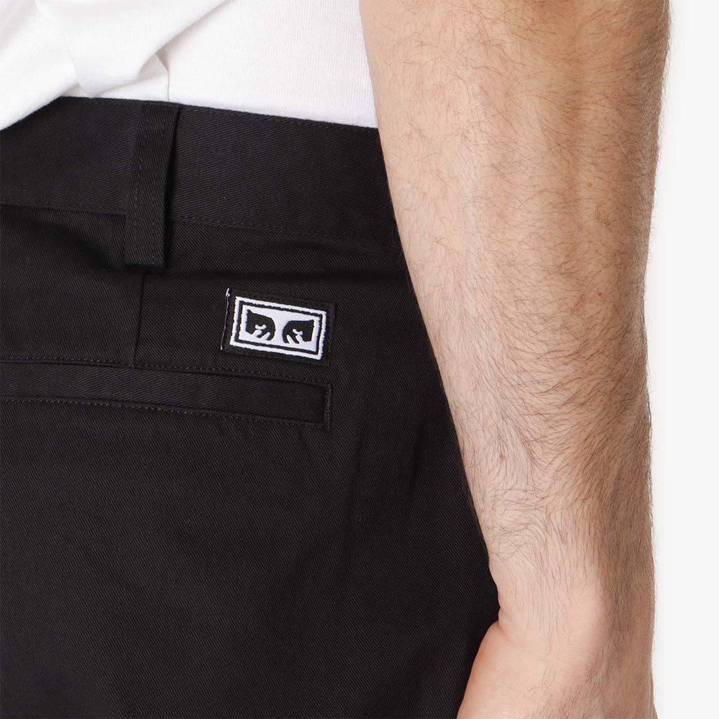 OBEY Hardwork Work Pant, Black, Detail Shot 3