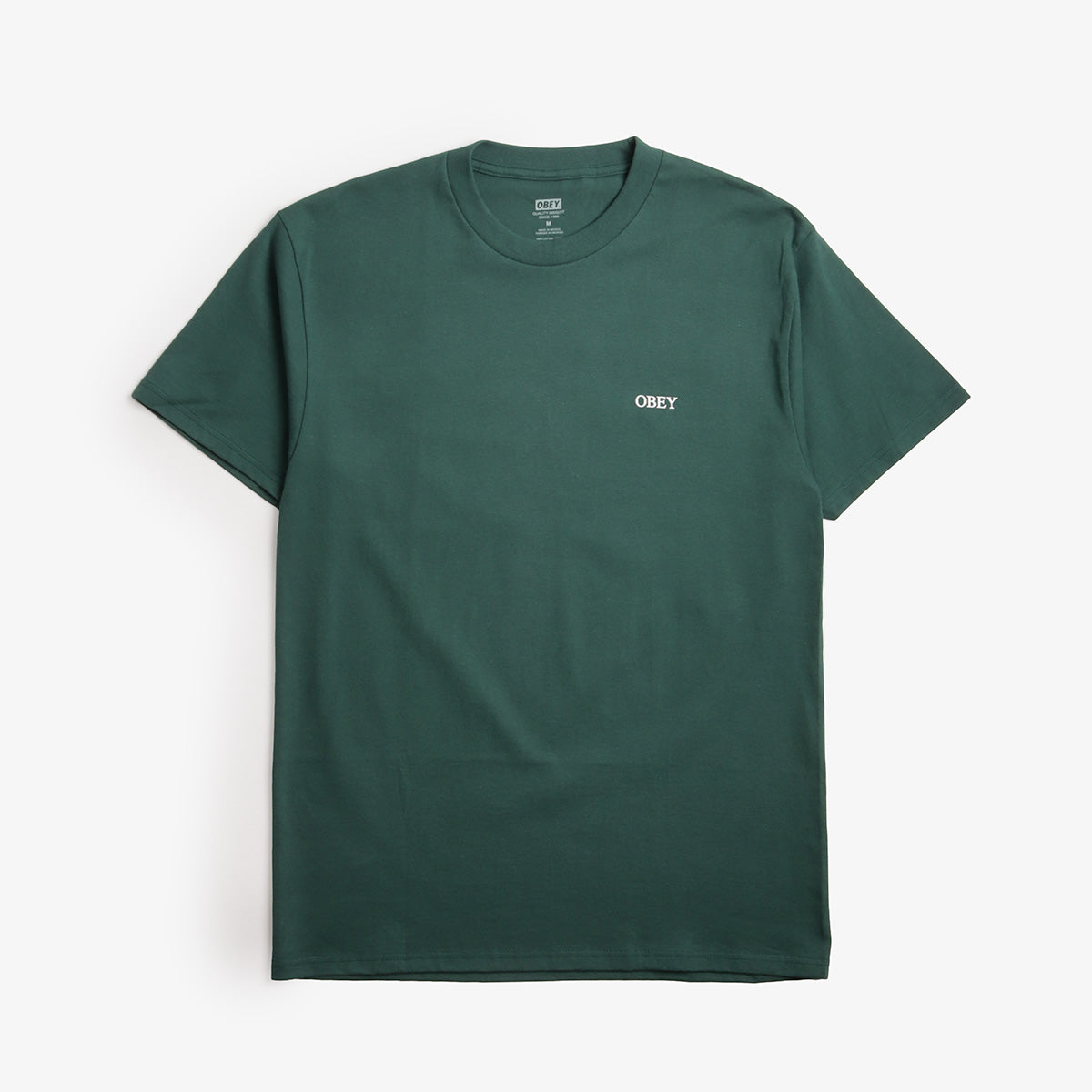 main OBEY Icon Arch T-Shirt, Rainforest, Detail Shot 1