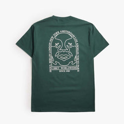 thumbnail OBEY Icon Arch T-Shirt, Rainforest, Detail Shot 2