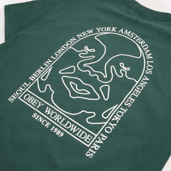 thumbnail OBEY Icon Arch T-Shirt, Rainforest, Detail Shot 3