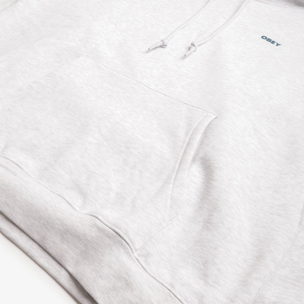 OBEY Icon Eye Wreath Hoodie, Heather Grey, Detail Shot 4