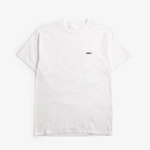OBEY In Bloom T-Shirt, White, Detail Shot 1