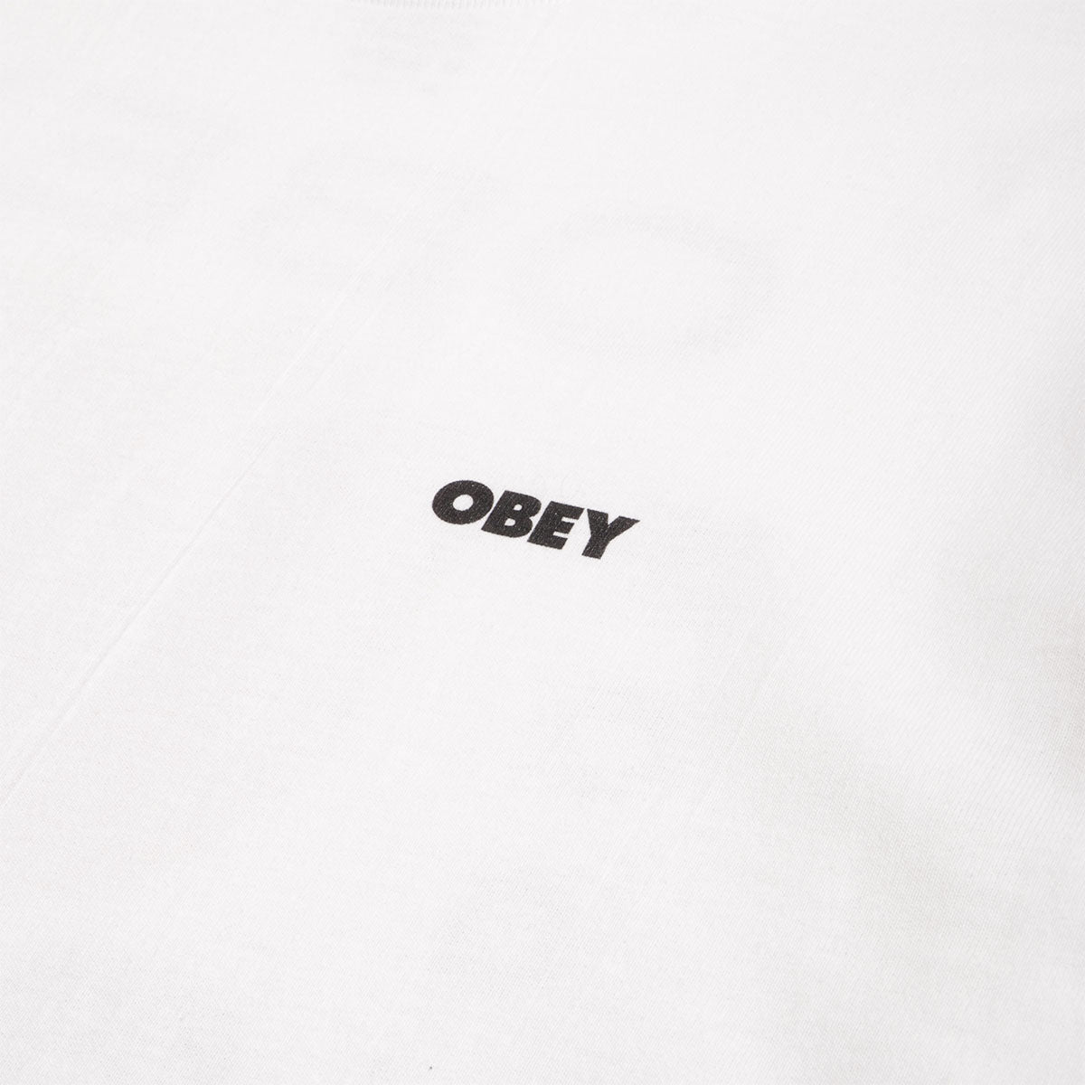 OBEY In Bloom T-Shirt, White, Detail Shot 4