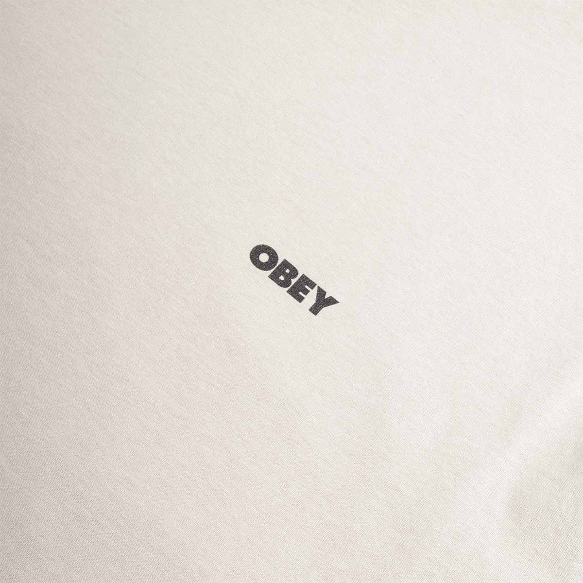 OBEY Listen To The Best T-Shirt, Silver Grey, Detail Shot 3
