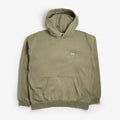 OBEY Lowercase Pigment Hoodie, Pigment Deep Lichen Green, Detail Shot 1