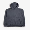OBEY Lowercase Pigment Hoodie, Pigment Dark Navy, Detail Shot 1