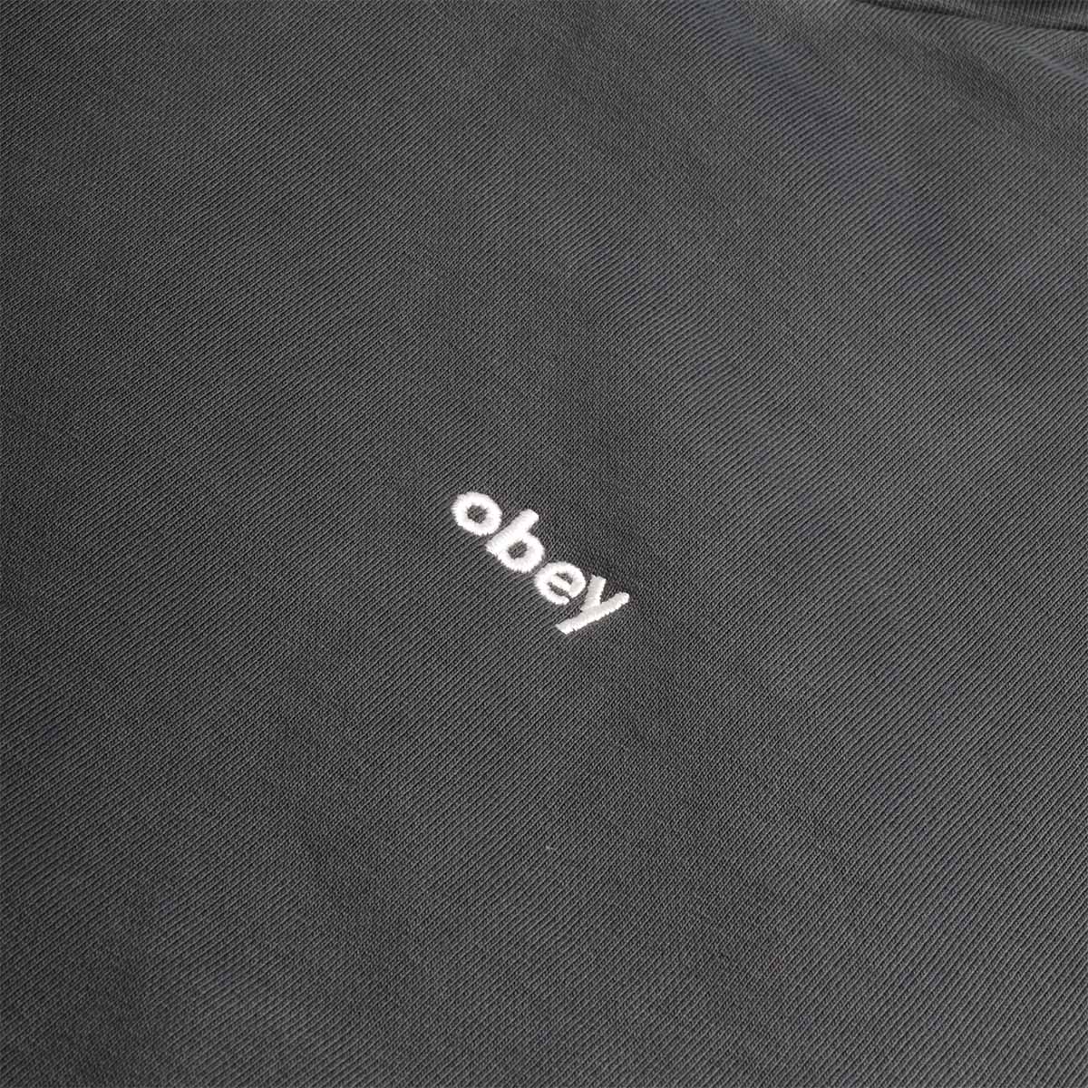 OBEY Lowercase Pigment Hoodie, Pigment Dark Navy, Detail Shot 3