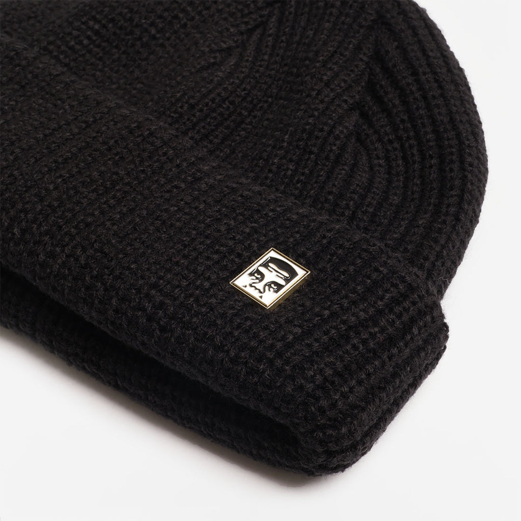 OBEY Micro Beanie, Black, Detail Shot 2