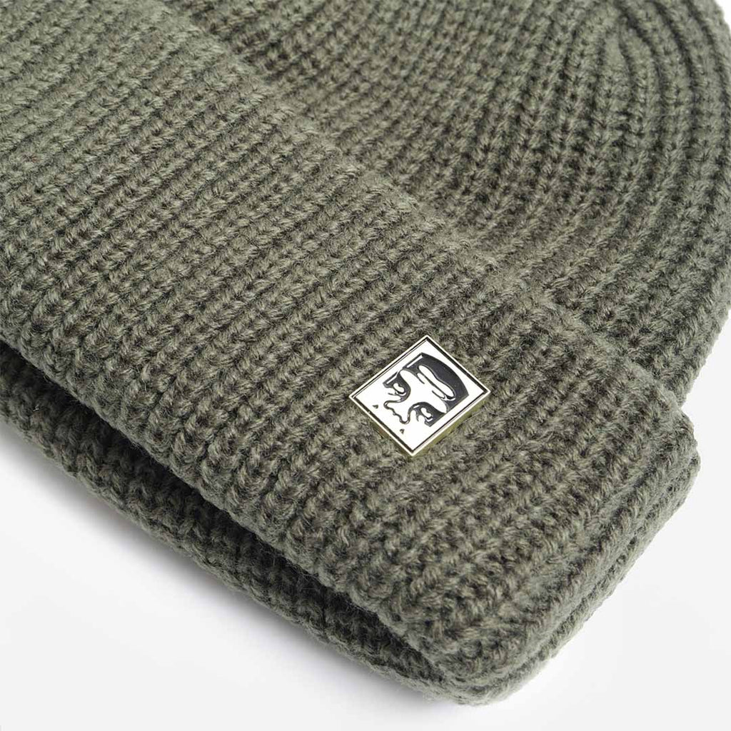 OBEY Micro Beanie, Kombu Green, Detail Shot 3