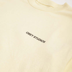 thumbnail OBEY Moves Of Life T-Shirt, Pale Yellow, Detail Shot 4