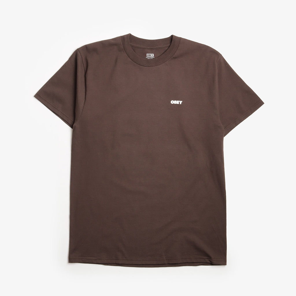 OBEY Owl T-Shirt, Java Brown, Detail Shot 2