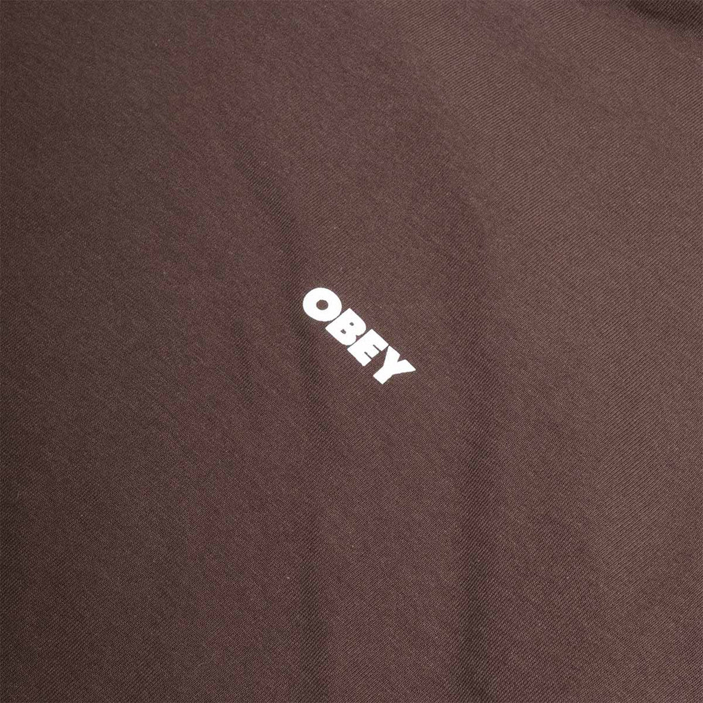 OBEY Owl T-Shirt, Java Brown, Detail Shot 3