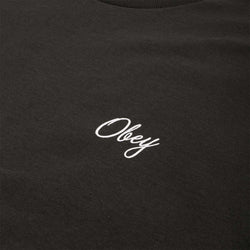 thumbnail OBEY Paper Rose T-Shirt, Vintage Black, Detail Shot 4