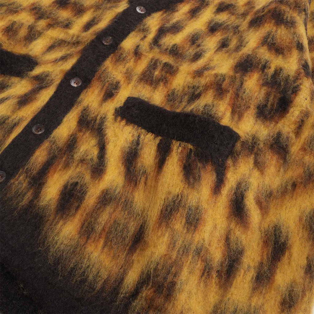 OBEY Patron Cardigan, Leopard, Detail Shot 4