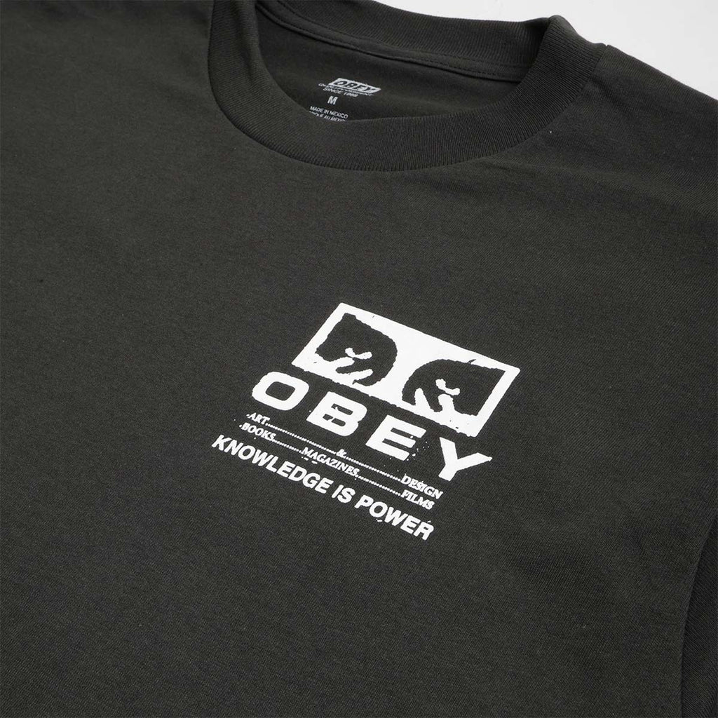 OBEY Permission T-Shirt, Vintage Black, Detail Shot 3