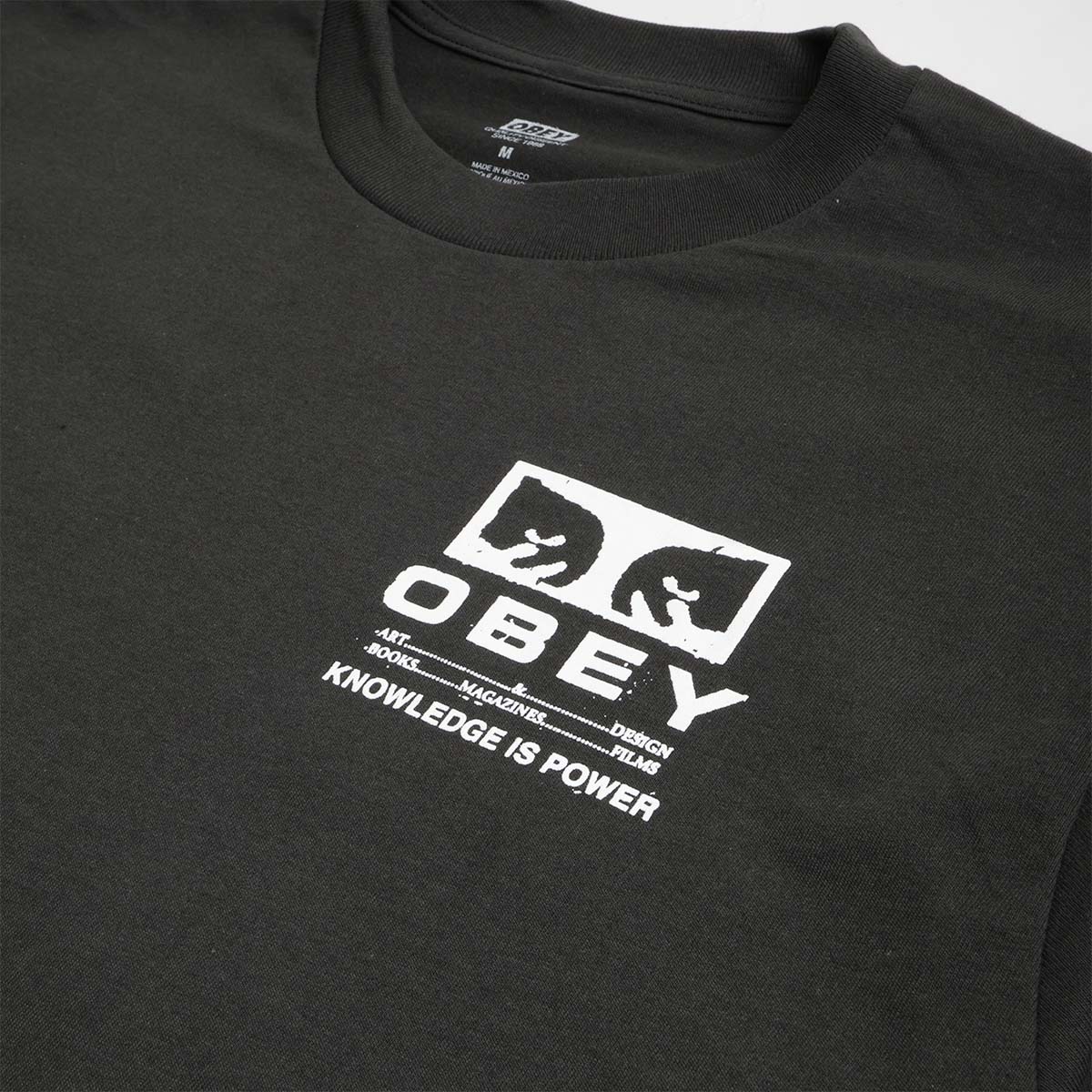 OBEY Permission T-Shirt, Vintage Black, Detail Shot 3