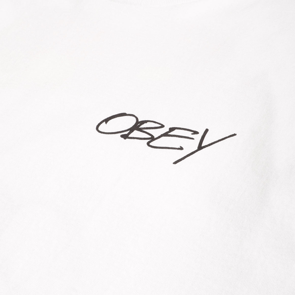 OBEY Poppies T-Shirt, White, Detail Shot 3