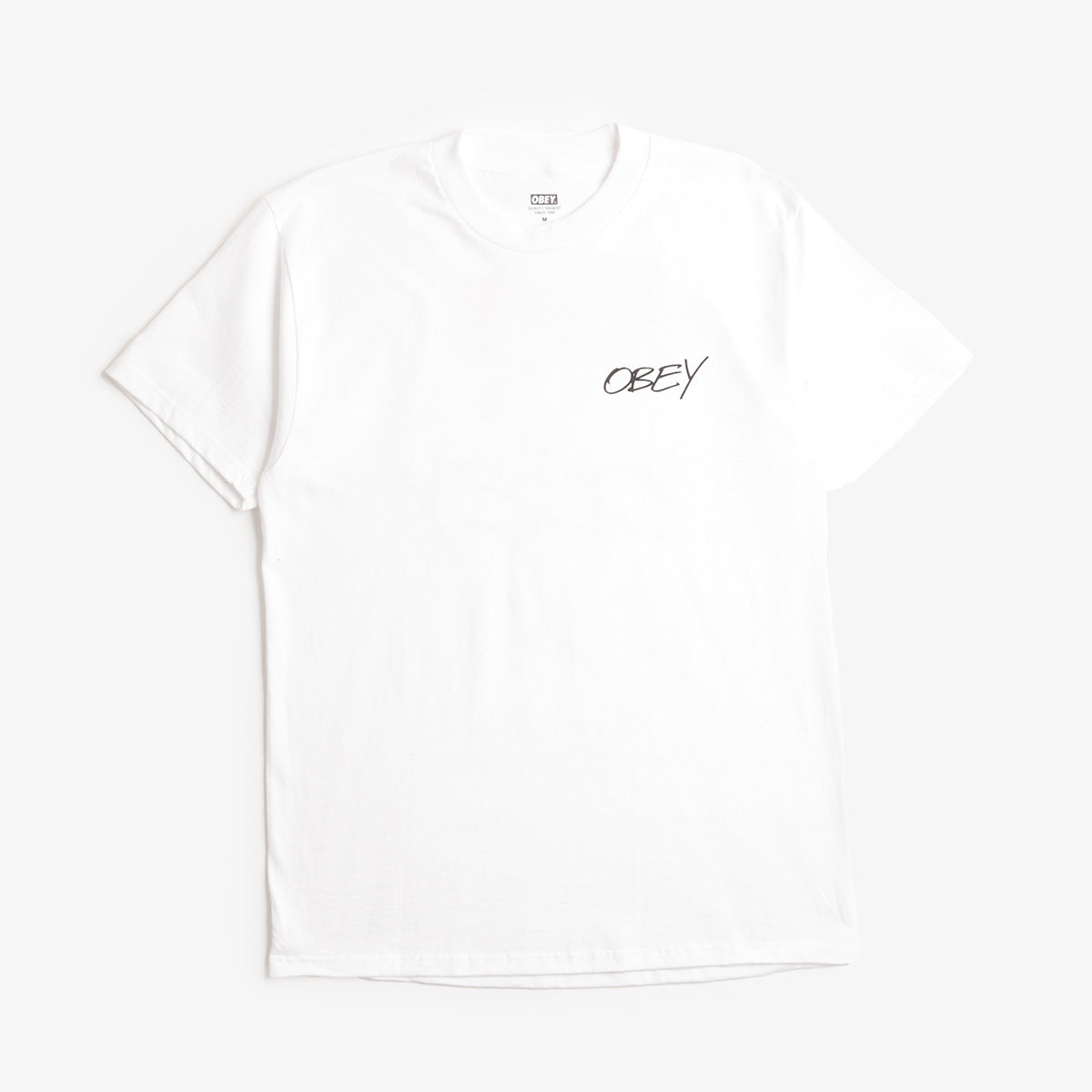 OBEY Poppies T-Shirt, White, Detail Shot 2