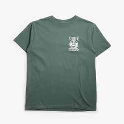 thumbnail OBEY Precision T-Shirt, Pigment Rainforest, Detail Shot 1
