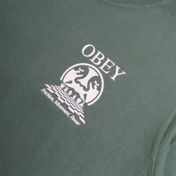 thumbnail OBEY Precision T-Shirt, Pigment Rainforest, Detail Shot 3