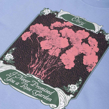 OBEY Rose Garden T-Shirt, Digital Lavender, Detail Shot 3