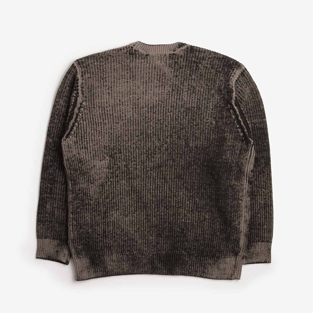 OBEY Spray Effect Sweater, Black Multi, Detail Shot 2
