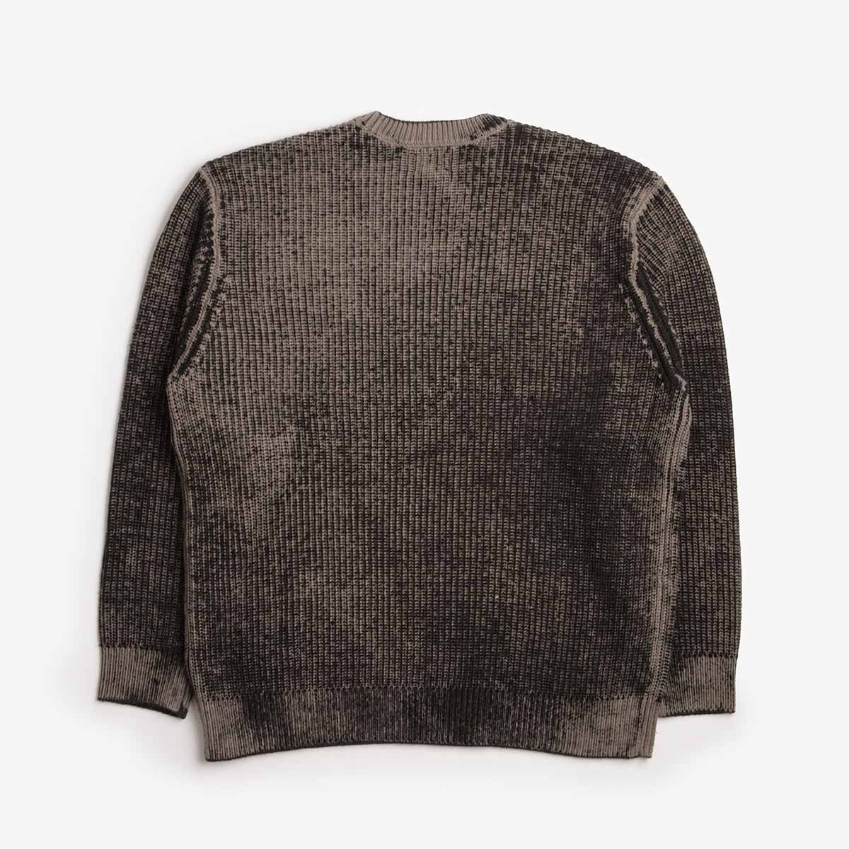 OBEY Spray Effect Sweater, Black Multi, Detail Shot 2
