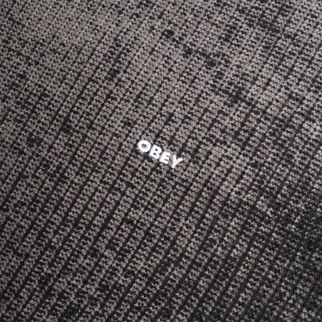 OBEY Spray Effect Sweater, Black Multi, Detail Shot 3