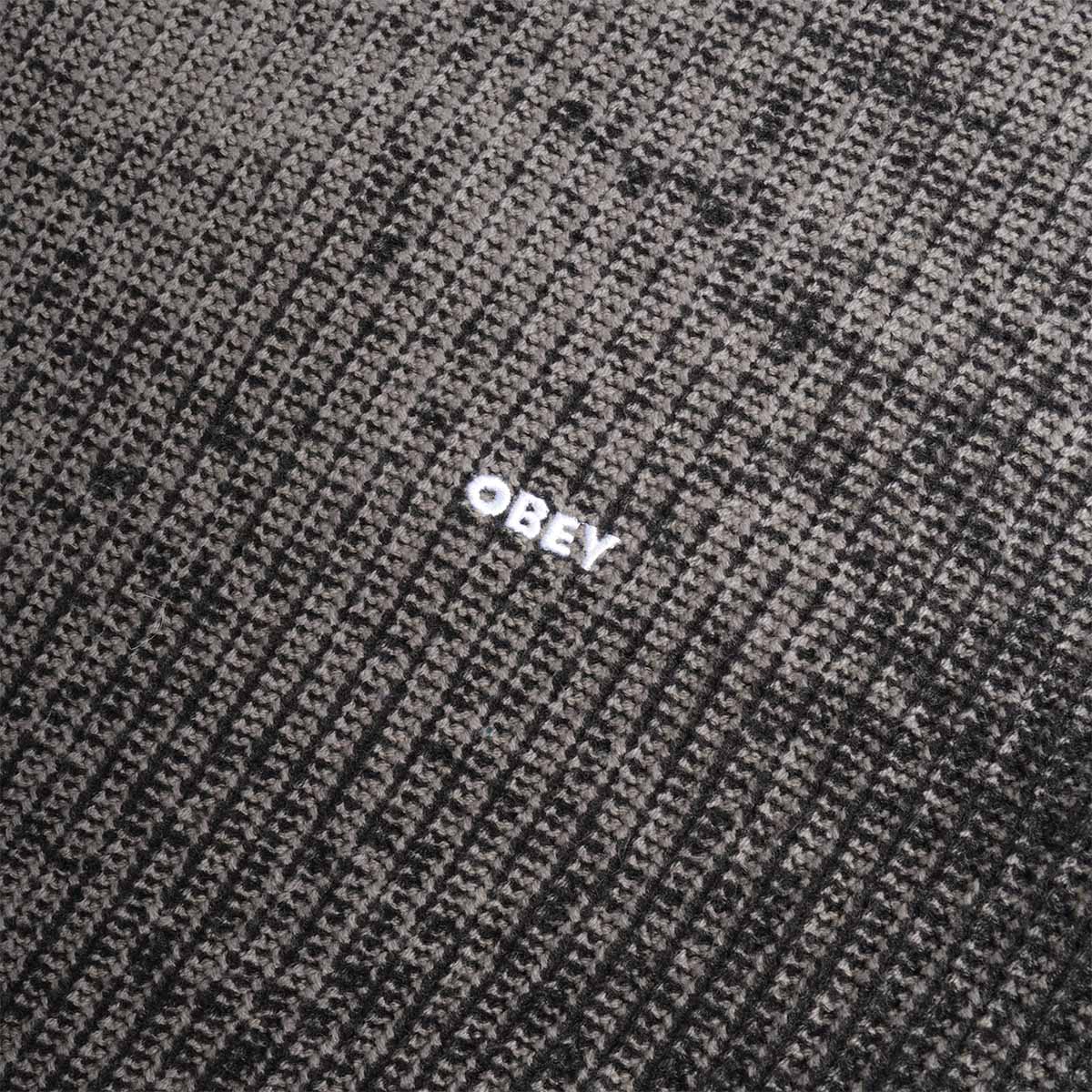 OBEY Spray Effect Sweater, Black Multi, Detail Shot 3