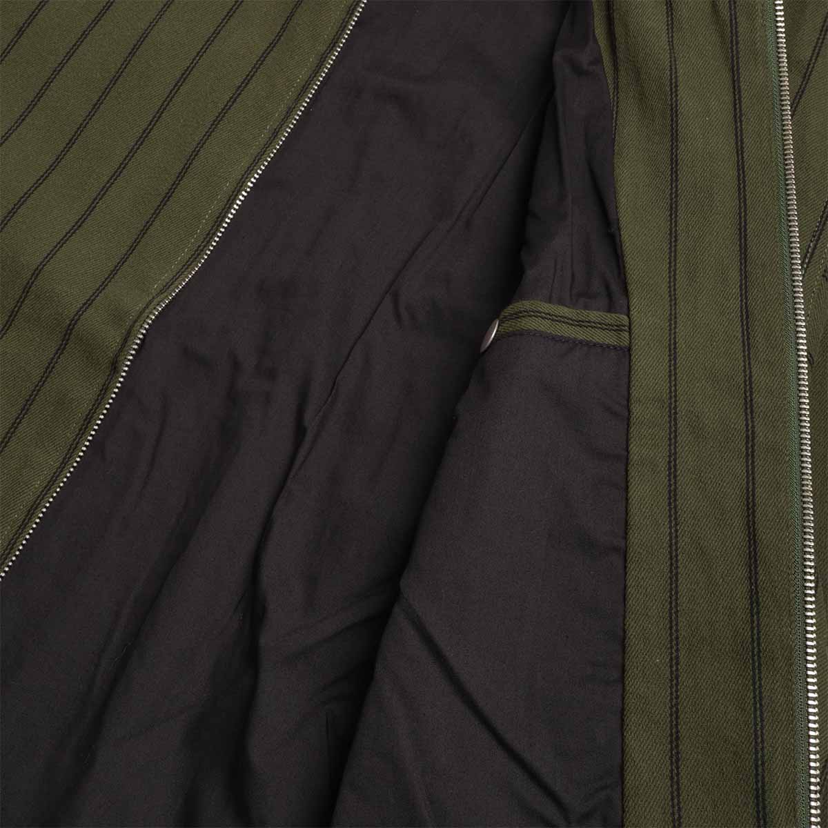 OBEY Stripe Zip Up Jacket, Duffle Bag Multi, Detail Shot 4