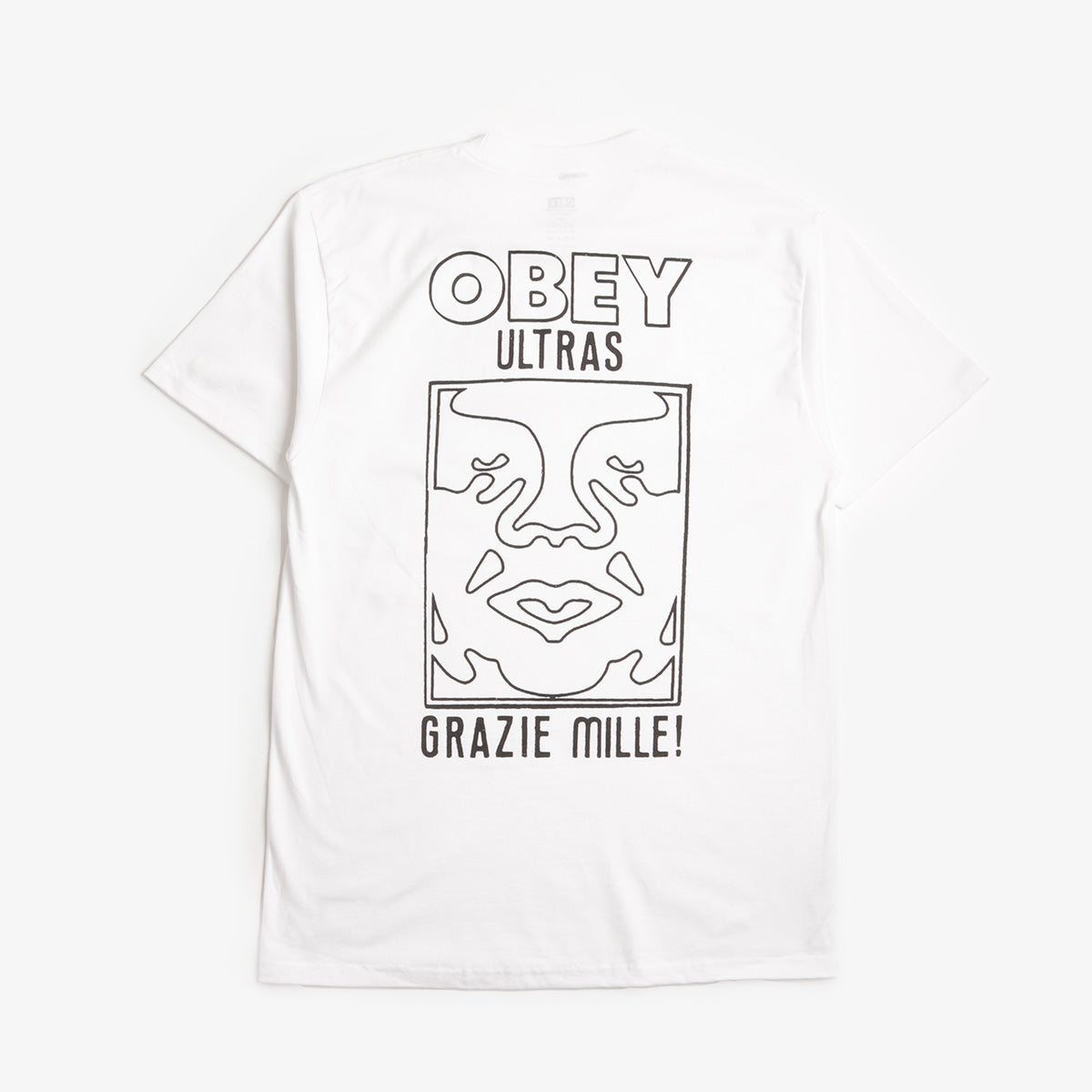 main OBEY Ultras T-Shirt, White, Detail Shot 2