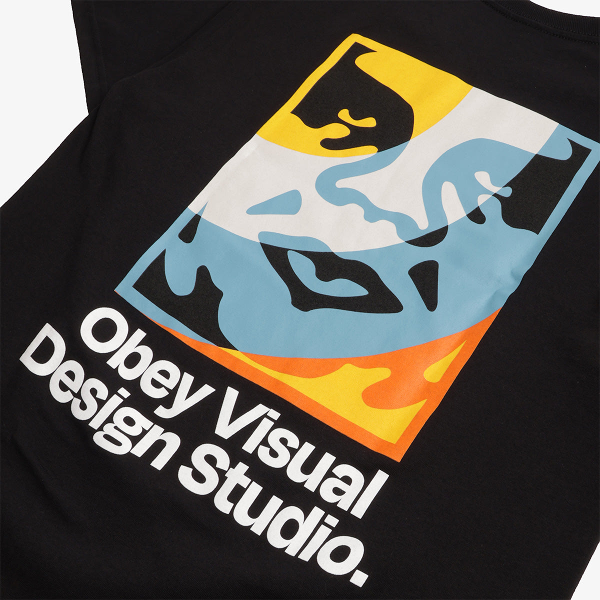 main OBEY Visual Design Studio T-Shirt, Black, Detail Shot 3