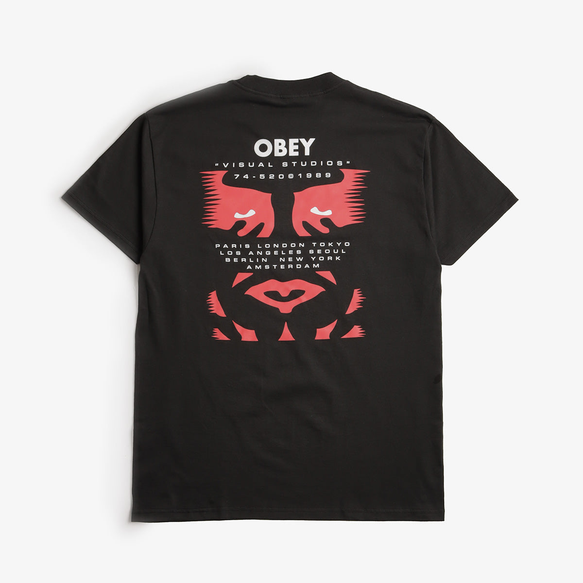 OBEY Visual Studies T-Shirt, Vintage Black, Detail Shot 1
