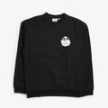 OBEY Weldon Extra Heavy Crew Sweatshirt, Black, Detail Shot 1